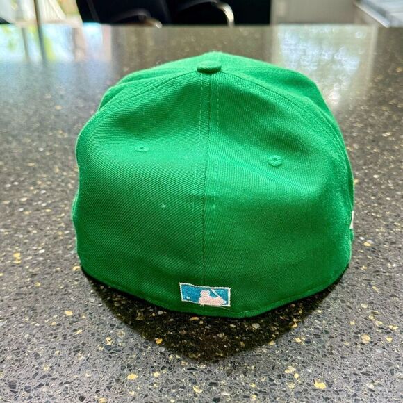 New Era Green Cap with Blue and Yellow Logo - Picture 4 of 10